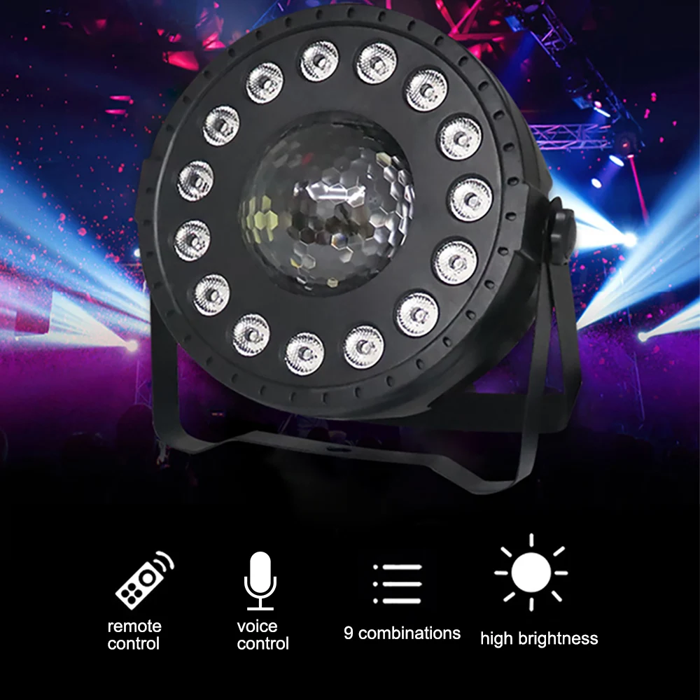 ChicSoleil15LED RGB вечерние лампы для проектора, многоэффектные вечерние лампы для дома, свадебные украшения, штепсельная вилка европейского стандарта/штепсельная вилка США/штепсельная вилка Великобритании/штепсельная вилка Австралии