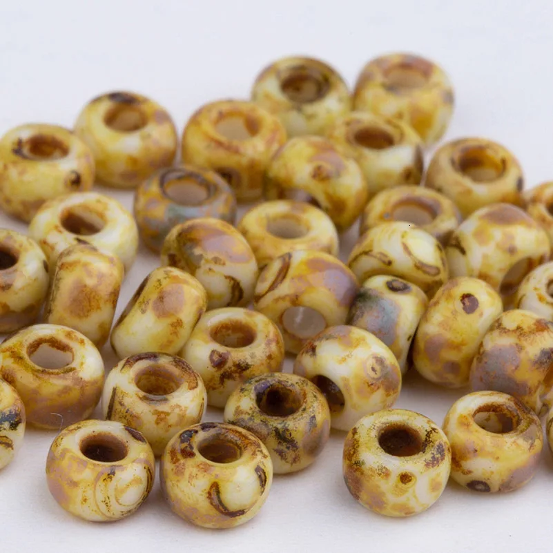 Тайдиан hot11/0 Miyuki SeedBeads Japanes 6/0 4 мм Пикассо цвет 2 мм Mutil Цвет для родного непрозрачные украшения из бисера 10gabout120 шт - Цвет: 4512