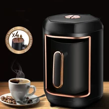 Machine à café automatique, 600W, sans fil, Machine à café électrique, bouilloire de qualité alimentaire Moka, Portable, pour les voyages, ue