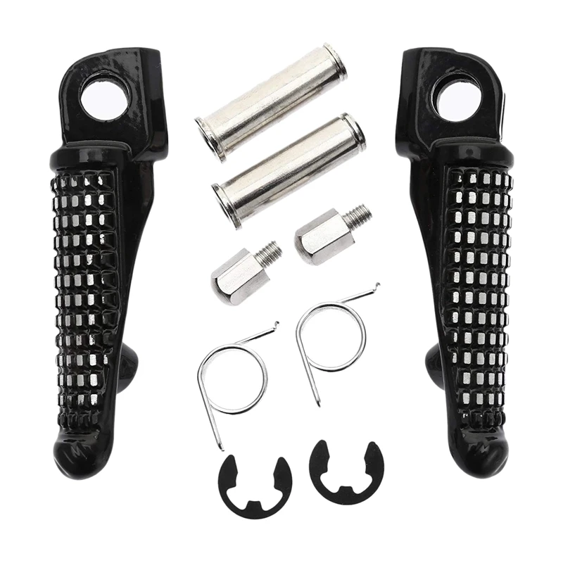

Motorcycle Front Footrests Foot Pegs Fit for Kawasaki ZX-6R 03-13 Z750 Z750S 07-10 Ninja 650R(EX650) 2006-2013