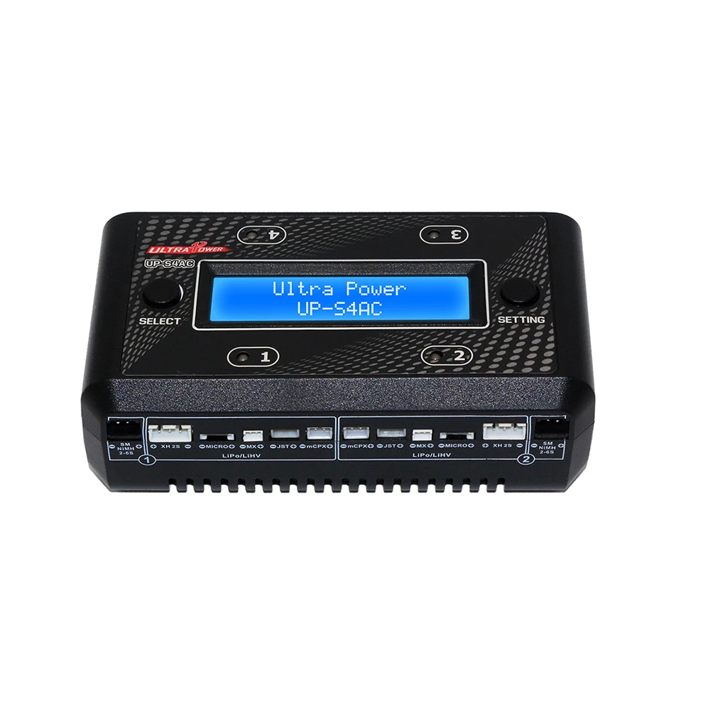 UP-S4AC AC/DC зарядное устройство для 1-2S Lipo/LiHV 2-6S NiMH/NiCd Батарея с SM XH Micro MX JST mCPX порт