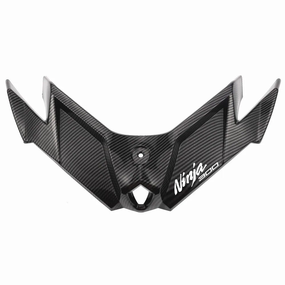 MTKRACING для Ninja300 Ninja250 2013- Winglets передний обтекатель пневматический крыло наконечник Крыло ABS пластиковый защитный чехол - Цвет: Carbon fiber