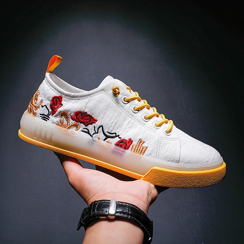 mens white plimsolls