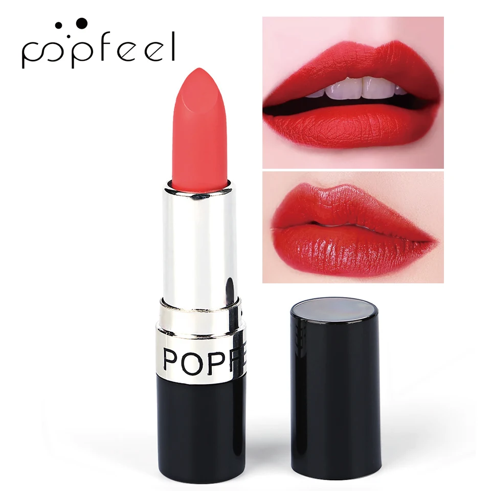 POPFEEL набор для макияжа губ матовый оттенок для губ красные губы матовая долговечная Сексуальная губная помада бархатный Жидкий блеск для губ антипригарная чашка многоцветный