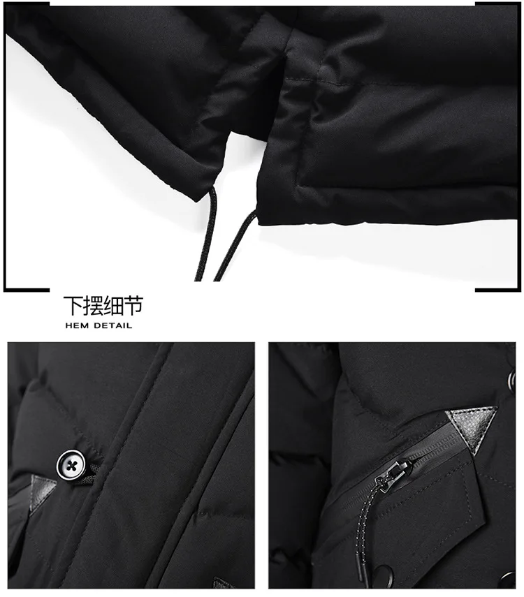 For Cotton Europe And America British Style Multi-pockets Big Boy Cotton Coat Thick Hooded BOY'S Coat