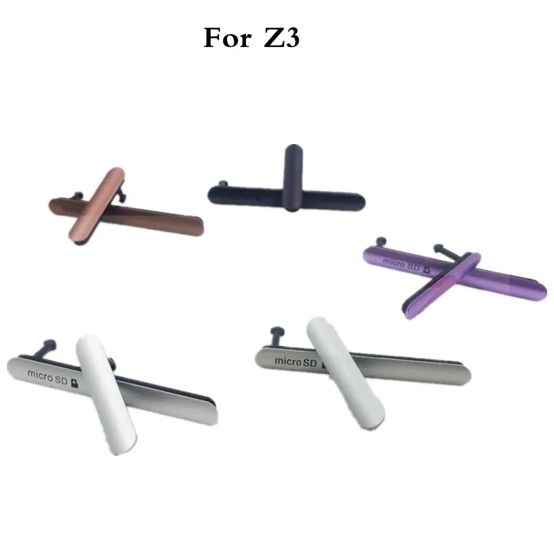 Original-Micro-SD-SIM-Card-Charging-Slot-Port-Dust-Plug-USB-Cover-For-Sony-Xperia-Z3