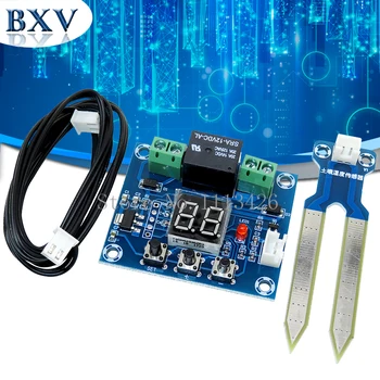 

XH-M214 Humidity Controller Soil Sensor Module 20-99%RH Automatic Control Irrigation Computer System Red Digital Display Module