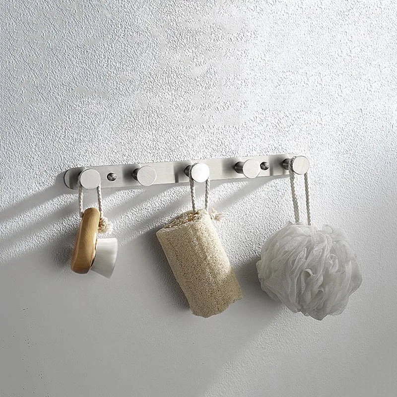 Крючок из нержавеющей стали настенный халат вокруг тела 3 8 крючков матовый