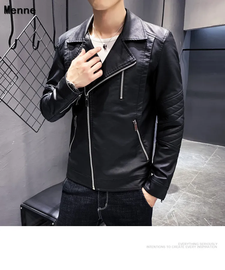 new Men's jacket\ Winter leather /Lapel/Locomotive