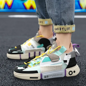 

Fashion Men Casual Shoes 2020 brand sneakers men Lightweight Lace-up Walking Sneakers trainer Male FootwearN188