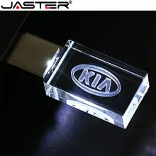 JASTER HOT Car знак логотипы кристалл+ металл USB флэш-накопитель Флешка 4 ГБ 8 ГБ 16 ГБ 32 ГБ 64 Гб 128 Гб Внешняя карта памяти