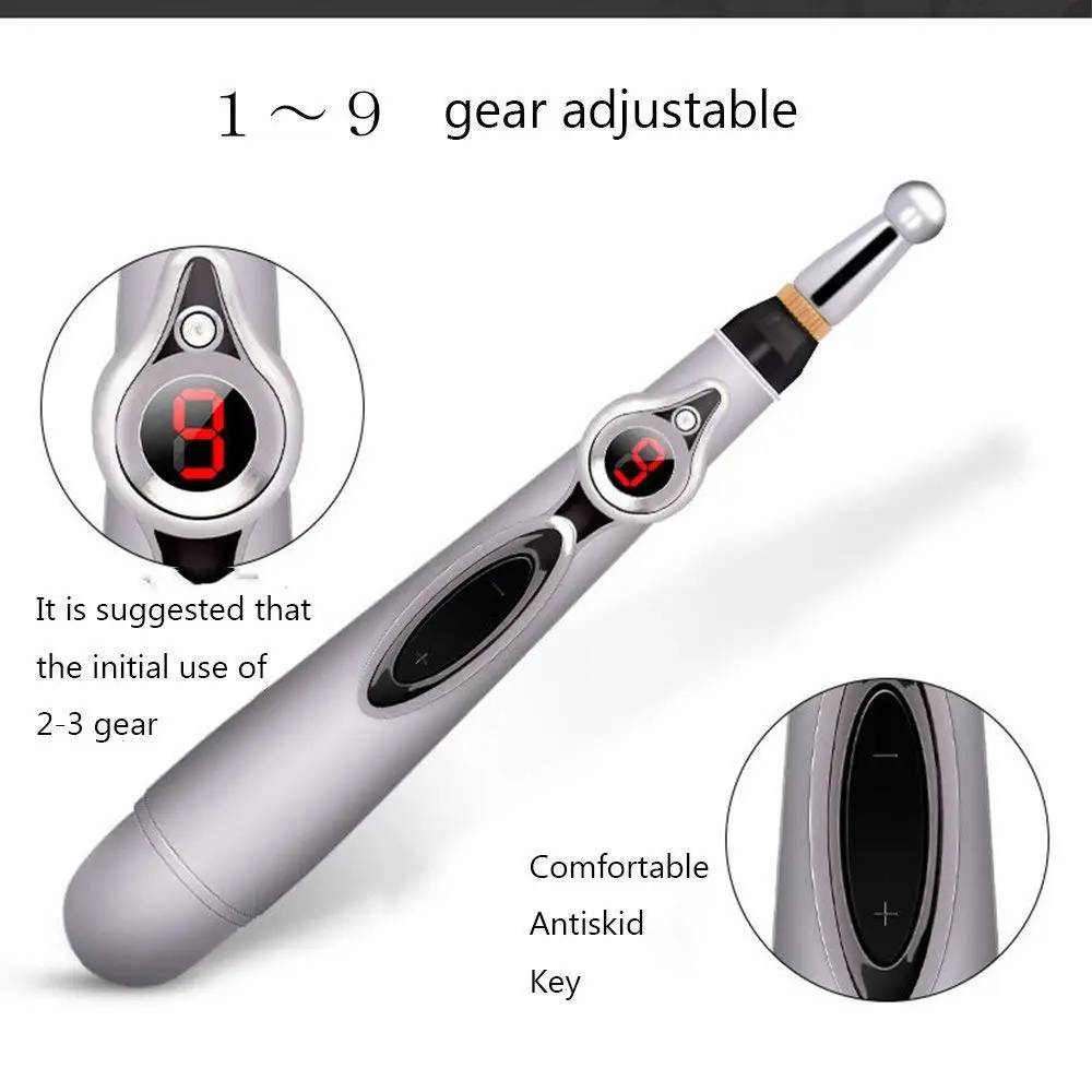 Handheld acupoint pen TENS Point Detector with Digital Display Electro Acupuncture Point Muscle Stimulator device Free shipping 4