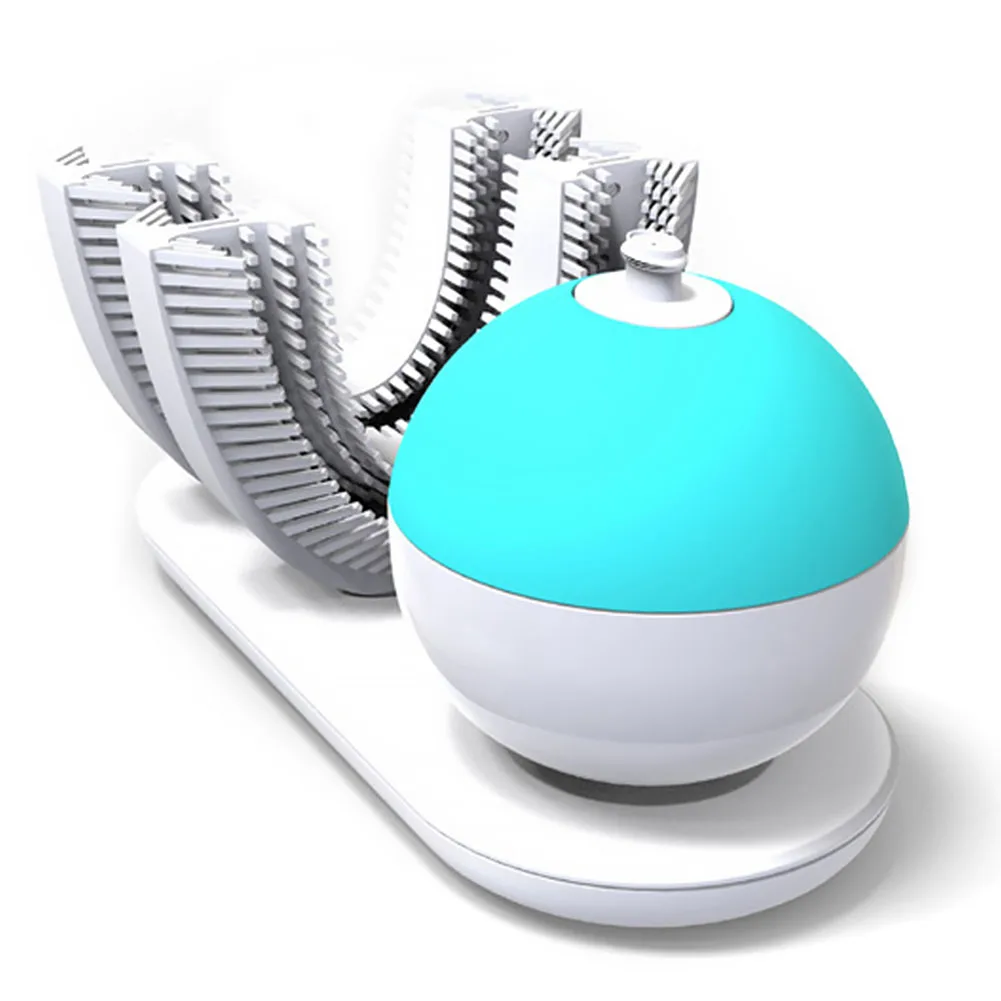 Электрический u-образный автоматический Amabrush беспроводной 360 градусов Hands-free перезаряжаемая ультразвуковая зубная щетка