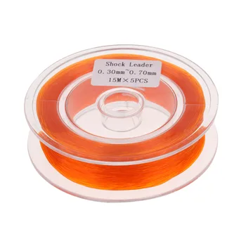 

2pcs Fly Line Backing Line Fishing 20lb Braided Fly Shock Leader Line Orange Bright Colors