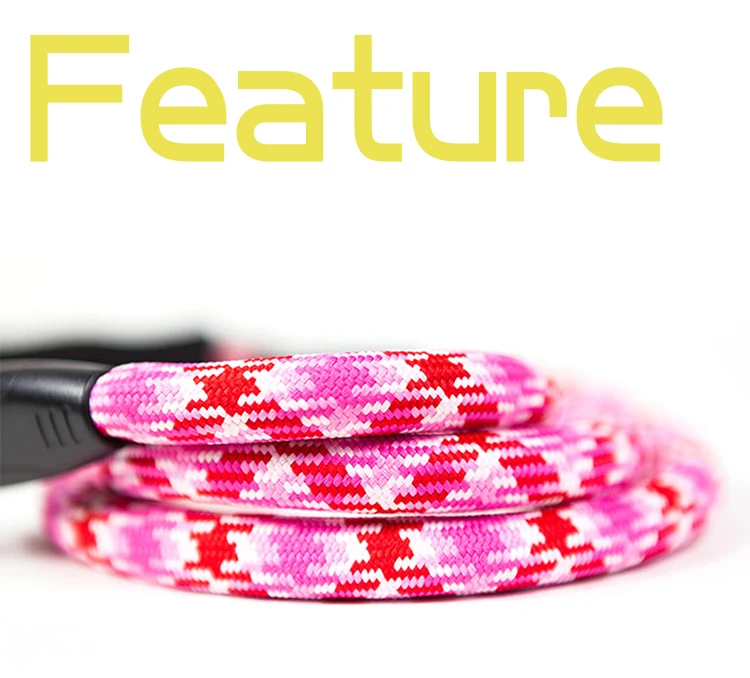 Tuff Dound Original Reflective dog leash running pet Nylon Rope lead leashes Mountain Climbing Rope For Medium Large Big Dog