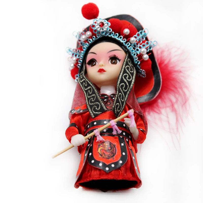 Handmade Little Doll Q Version Doll Beijing Opera Taste Gifts Home Decoration Folk Crafts Factory Direct Friends Gift Chinese figure toys collectible model children s special gifts opera face makeup face changing doll beijing opera doll home decoration