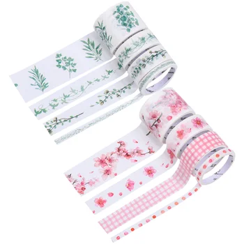 

2 Boxes of Washi Masking Tapes Set Colorful Stickers Decorative Sticky Paper Tapes for Scrapbook DIY Diary (Random Color)