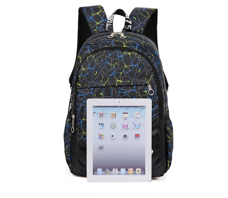 Quality Nylon School Bags Fashion Camouflage Kids Backpack For Teenagers Girls Boys Schoolbag Three-piece Travel Laptop Backpack