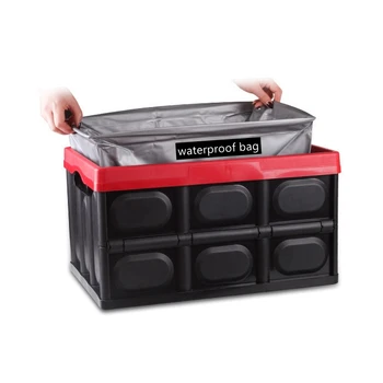 

30L Car Trunk Organizer Car Storage Bag Cargo Container Box Waterproof Stowing Tidying Holder Car Styling 43*30*23cm