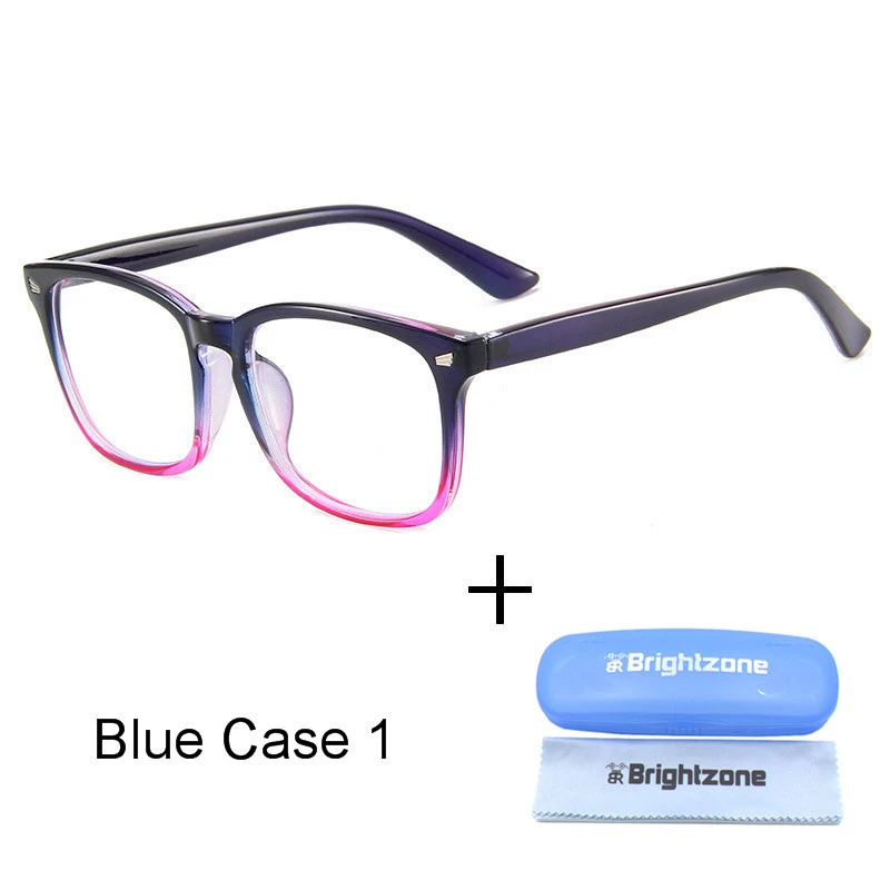Purple Clear Case1 Антибликовыми свойствами светильник Блокировка UV400 с защитой от радиации игровой защита для мобильного телефона, очков компьютерные очки геймера очки для MenWomen - Цвет оправы: Purple Clear Case1