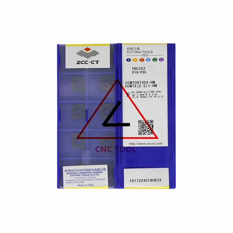 10 шт. оригинальных китайских токарных вставок CCMT09T304-HM YBC252 ZCCCT |