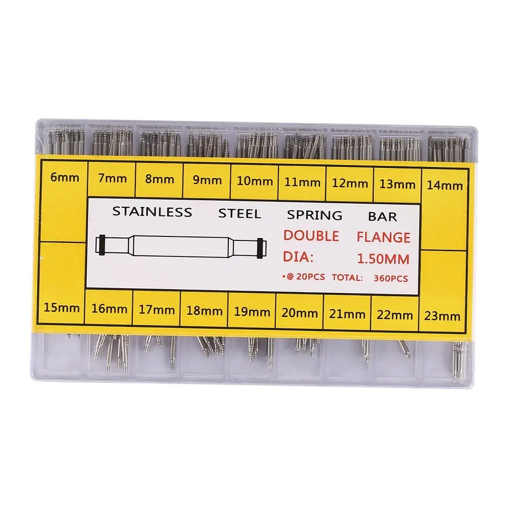 

Repair Watches Set 6-2mm Stainless Steel Watch Band Bars Spring Bracelet Link Pins Watchmaker