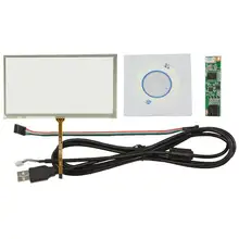 6,2 дюймов 4 провода резистивная сенсорная панель 154 мм x 88 мм с USB контроллер комплект приглашений