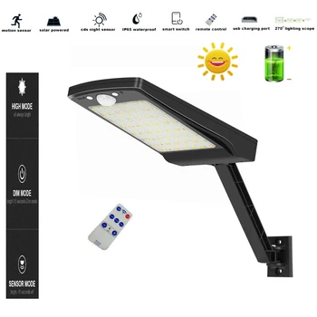 

56 LEDs Solar Rechargeable Solar light Bulb Outdoor Garden lamp Decoration PIR Motion Sensor Night Security Wall light