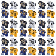 Супер Rams Bowl Лос-Анжелес Джерси 16 Джаред Гофф 30 Тодд Герли II 99 Аарон Дональд все Прошитые американские футбольные майки