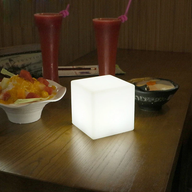 LED Cube Table Lamp Children’s Favorite Luminous Outdoor Waterproof Rechargeable Night Light Party Decoration Lights | Освещение