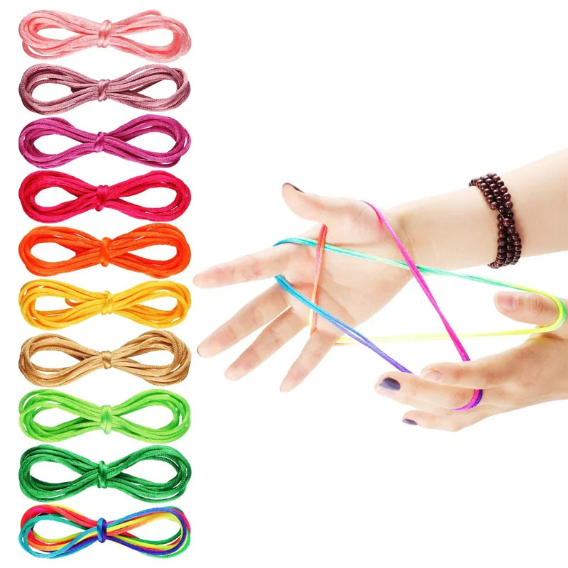 Rainbow Rope Cradle String Finger Game Puzzle Educational Toys Brinquedos Infantil Menina Juguetes Niña 3 4 5 6 7 Años 2 Rainbow Rope Cradle String Finger Game Puzzle Educational Toys Brinquedos Infantil Menina Juguetes Niña 3 4 5 6 7 Años 2