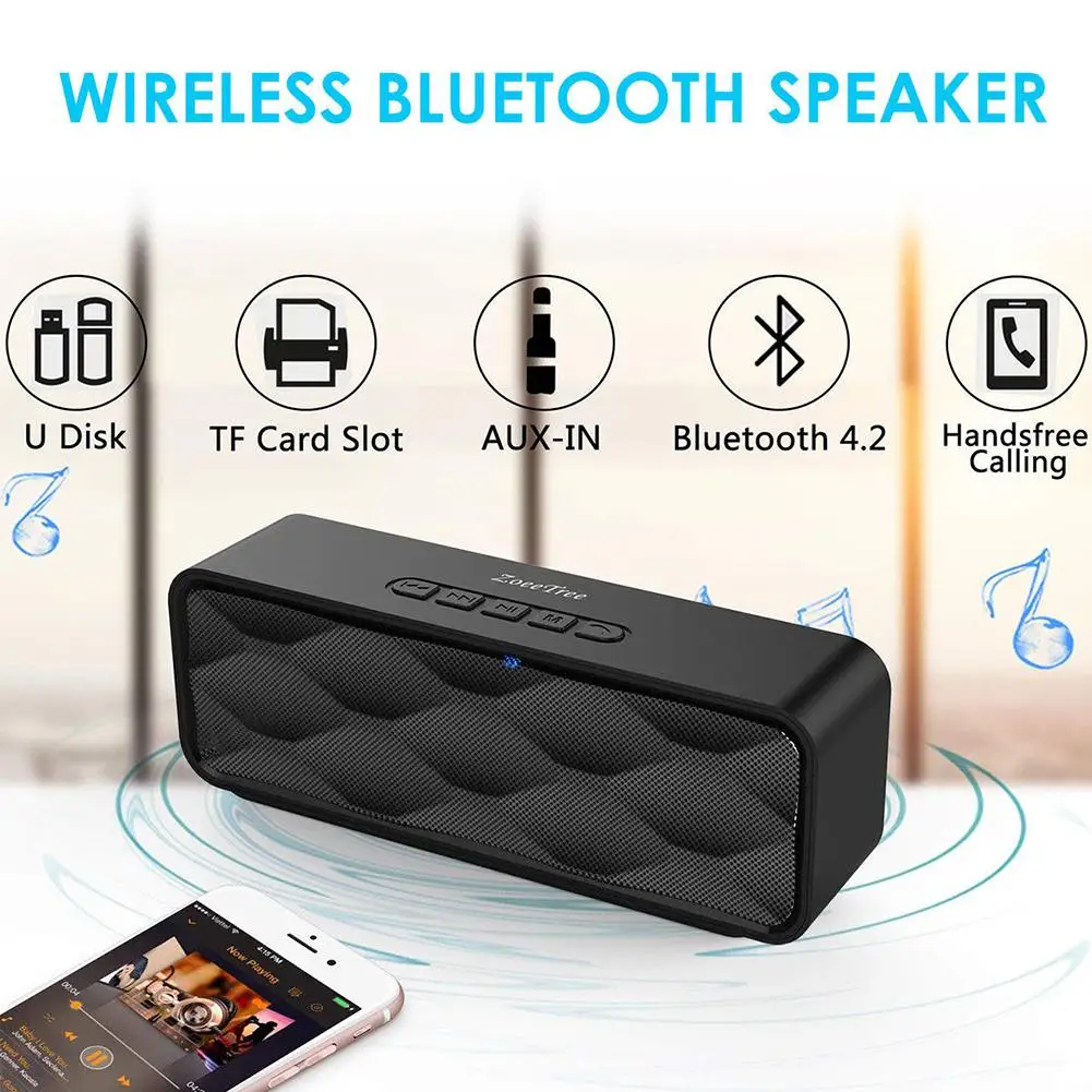 Yiwa открытый беспроводной Bluetooth динамик портативный сабвуфер супер бас стерео громкий динамик s