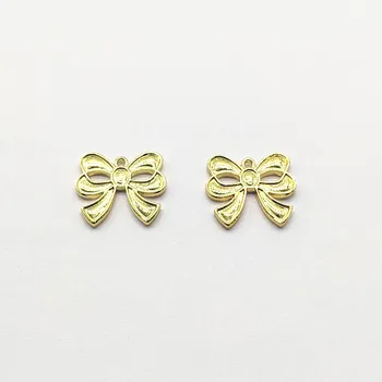 

New arrival! 18x20mm 100pcs Zinc Alloy bows shape Pendant/charm for Hand Made Earrings DIY,Jewelry Findings & Components