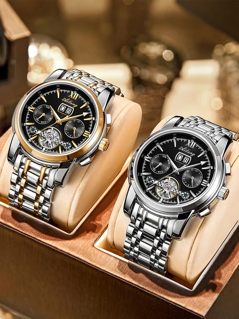 AILANG genuine top watch men's automatic mechanical watch sports hollow business new men's watch 3