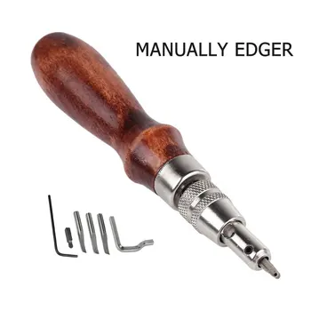 

7 In 1 Trencher Diy Handmade Tools 132x23mm / Multifunctional Adjustable Leather Edge Drilling Line Device Drilling Belt