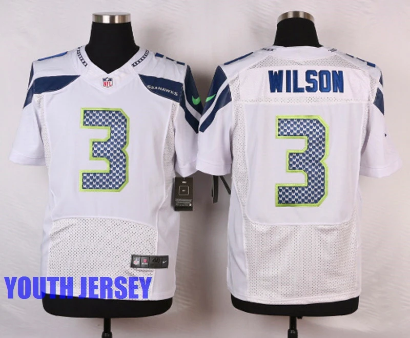 Золотой Seattle s, Russell Wilson, Marshawn Lynch, Tyler Lockett, Jermaine Kearse, FAN 12.for youth, kids Jersey - Цвет: Золотой