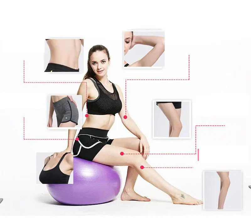 Exercise Balls Anti-Burst Yoga Balance Ball for Pilates, Yoga, Stability Training and Physical Therapy 55cm-75cm Size Fitness