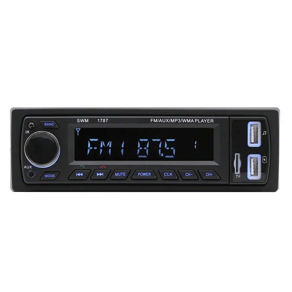 SWM-1787 Классический Bluetooth автомобильный стерео аудио в тире FM MP3 радио плеер USB автомобильный аудио стерео плеер AUX-IN mp3-плеер