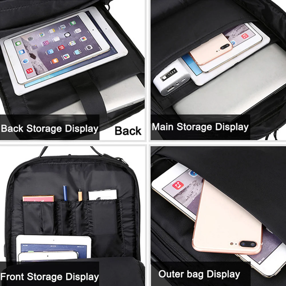 Сумка для Macbook Air Pro Противоугонный рюкзак ноутбука Retina 15 6 дюйма с usb портом Xiaomi HP