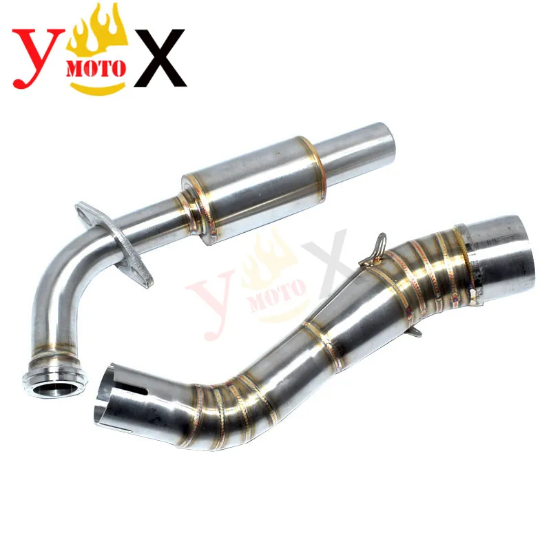 NVX 155 скутер велосипед slip on Header Передняя ссылка выхлопная труба среднего глушителя для Yamaha NVX155 NVX125 AEROX 155- 17