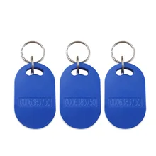 100 шт. EM4100 TK4100 125 кГц эллипса водонепроницаемый только для чтения брелок RFID EM ID ключ-брелок управление доступом по карточкам бесконтактного считывания