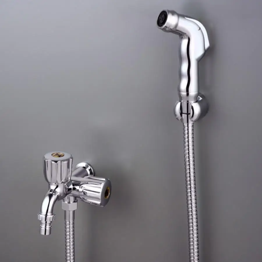 Hand Bidet faucet Plastic G1/2in Toilet Handheld Bidet Sprayer Shower Spray Head for Bathroom Cleaning Bathroom Hardware