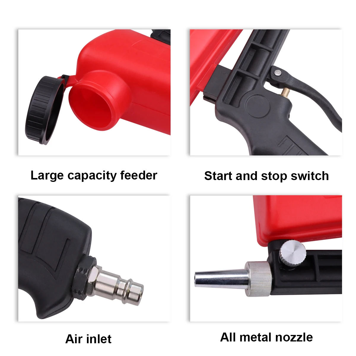 Details about 90psi Adjustment Handheld Pneumatic Air Speed Sandblasting Gun Sandblaster US Details about 90psi Adjustment Handheld Pneumatic Air Speed Sandblasting Gun Sandblaster US