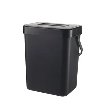 

Kitchen Hanging Open Cover Waste Bucket Household Living Room Bedroom Wall Hanging Portable Rectangular Trash Can J2Y