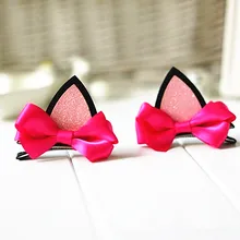 Аксессуары в Корейском стиле, милые заколки с бантиком и кошачьими ушками, Детские аксессуары для волос Yiwu