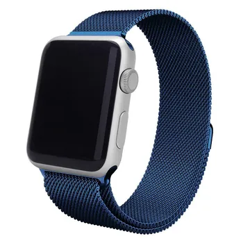

Strap for Apple Watch 38mm Milanese Loop New Blue