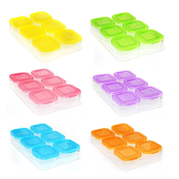 

4/6 Grid Kitchen Storage Box Grains Beans Storage Contain Sealed Home Organizer Food Container Refrigerator Storage Boxes