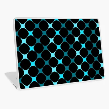 

Neon blue mesh pattern cool pattern composition laptop sticker skin for MacBook HP Acer Dell ASUS Lenovo
