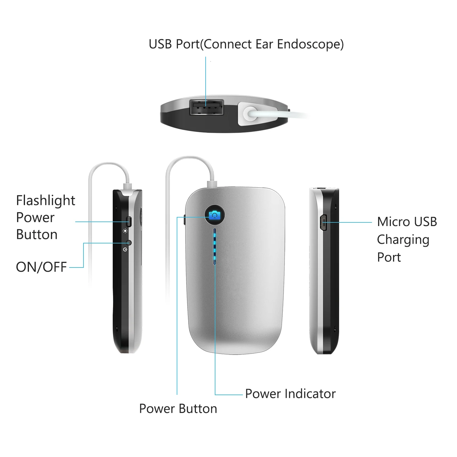 Эндоскоп для очистки ушей type-c, USB, Ушная ложка 5,5 мм, МП, мини-камера, Vudeotape, Android PC, ушной отоскоп, бороскоп IP67 720HD