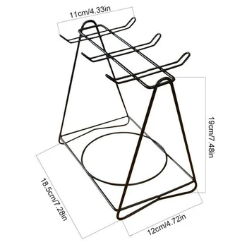 

New Stainless Steel Coffee Cup Holder Hanging Partition Cup Holder Innovative Storage Rack Iron Cup Shelf Stand For Kitchen Coun